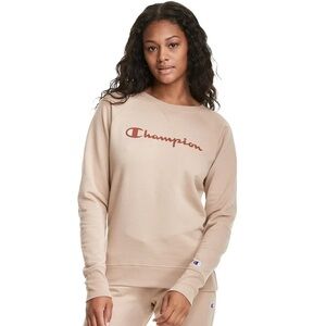 Champion Powerblend Fleece Classic Crew in Country Walnut, Women’s Small, NWOT